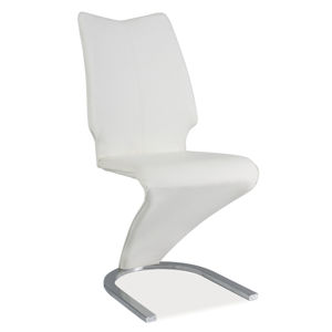 Jídelní čalouněná židle H-050, bílá