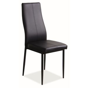 Jídelní čalouněná židle H-145, černá