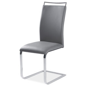 Jídelní čalouněná židle H-334, šedá