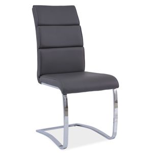 Jídelní čalouněná židle H-456, šedá