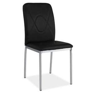Jídelní čalouněná židle H-623, černá/chrom