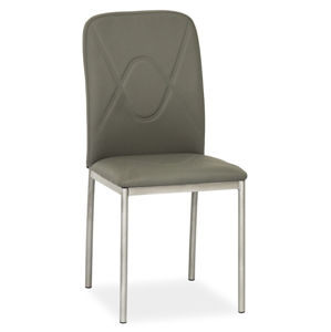 Jídelní čalouněná židle H-623, šedá