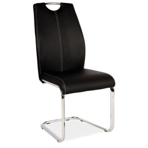 Jídelní čalouněná židle H-664, černá