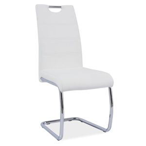 Jídelní čalouněná židle H-666, bílá