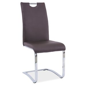Jídelní čalouněná židle H-790, hnědá