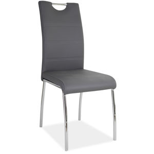 Jídelní čalouněná židle H-822, šedá