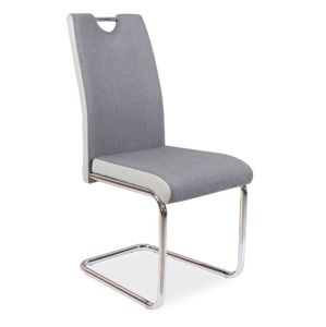 Jídelní čalouněná židle H-952, šedá/světle šedá