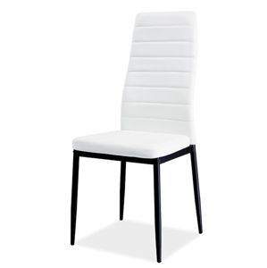 Jídelní čalouněná židle H-261 BIS C, bílá/černá