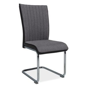 Jídelní čalouněná židle H-930, šedá/tmavě šedé boky