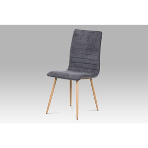 Jídelní židle HC-368 GREY2, šedá látka/kov dub