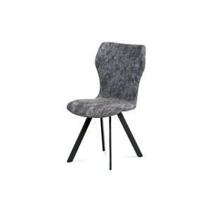 Jídelní židle, šedá látka, antik šedý kov HC-690 GREY2