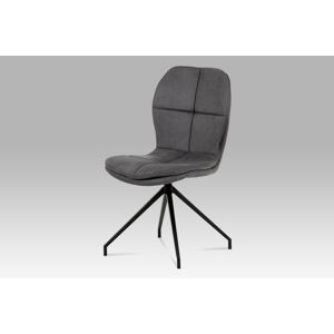 Jídelní židle HC-710 GREY3, šedá/černá