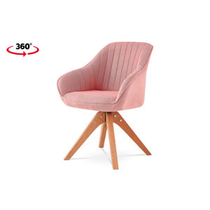 Jídelní židle WEPENER, růžová/masiv buk