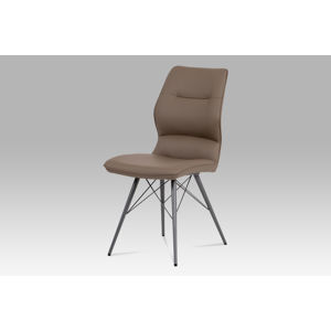 Jídelní židle HC-781 CAP, cappuccino/matná šedá
