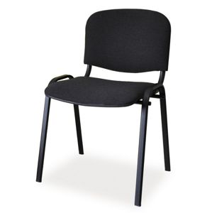 Čalouněná židle ISO, černá/černá