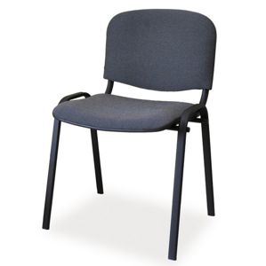 Čalouněná židle ISO, černá/šedá