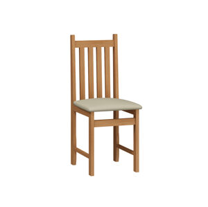 Jídelní židle WAMENA, potah béžová ekokůže, olše, 5 let záruka