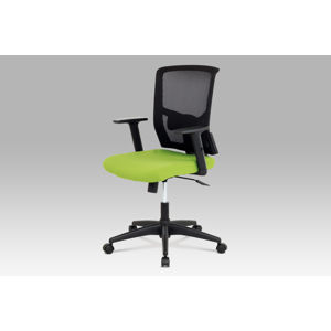 Kancelářská židle KA-B1012 GRN, látka zelená + černá, houpací mechnismus