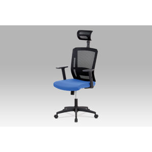 Kancelářská židle KA-B1076 BLUE,  modrá látka