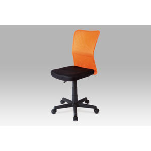 Dětská židle BORIS černá / oranžová