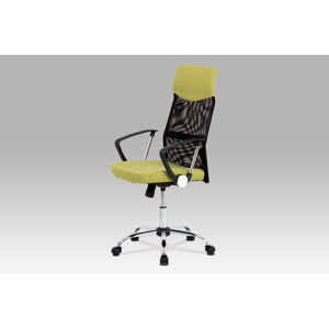 Kancelářská židle KA-E301 GRN, černá/zelená
