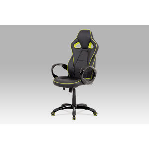 Kancelářská židle KZKA-E812 GRN, černá/zelená