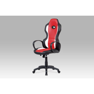 Kancelářská židle KA-E910 RED, černá/červená