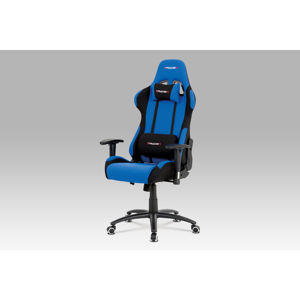Kancelářská židle KA-F01 BLUE, modrá/černá