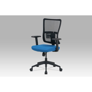 Kancelářská židle KA-M02 BLUE, modrá/černá