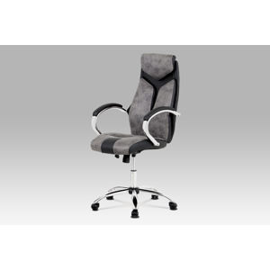 Kancelářská židle KA-N520 GREY, šedá/černá