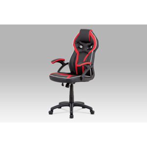Kancelářská židle KZKA-N662 RED, černá/červená