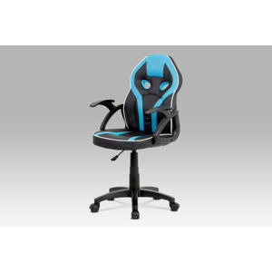 Kancelářská židle KA-N664 BLUE, černá/modrá