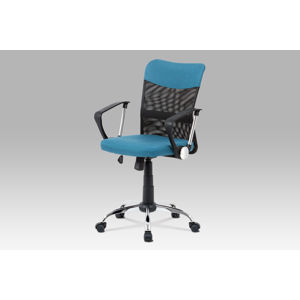Kancelářská židle KA-V202 BLUE, modrá látka