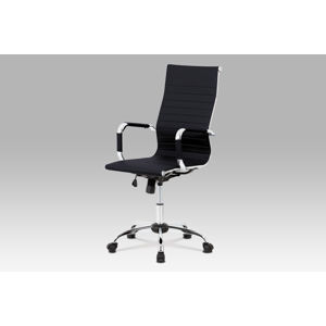 Kancelářská židle KA-V305 BK, černá ekokůže