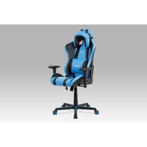 Kancelářská židle KA-V609 BLUE, modrá/černá