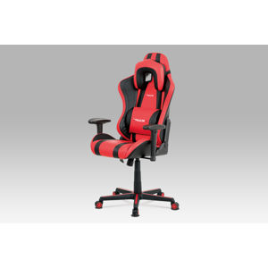 Kancelářská židle KA-V609 RED, červená/černá
