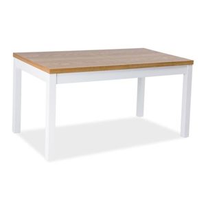 Jídelní stůl rozkládací KENT II 150x80, buk/bílá