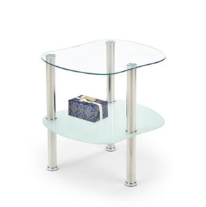 Konferenční stolek ARYA, kov/sklo