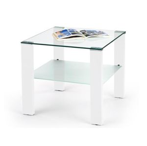 Konferenční stolek SIMPLE H KWADRAT, bílý lak