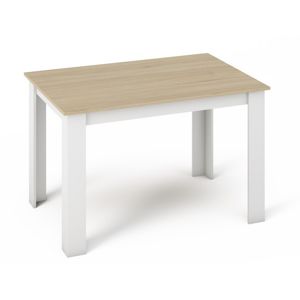 Jídelní stůl BEIRA 120x80, sonoma/bílá