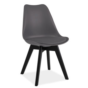 Jídelní židle KRIS II, šedá/černá