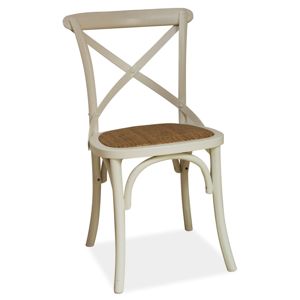 Jídelní dřevěná židle LARS, bílá