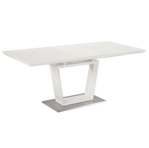 Jídelní stůl LAUREN rozkládací 160x90, bílá