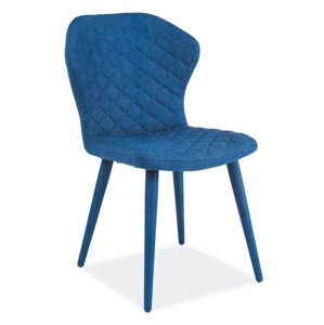 Jídelní čalouněná židle LOGAN, modrá