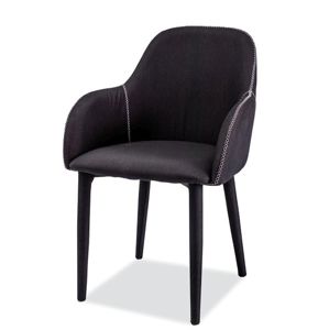 Jídelní čalouněná židle OSCAR, černá