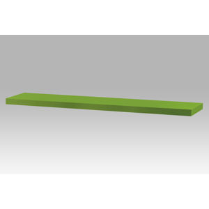 Nástěnná polička P-002 GRN, 120cm, barva zelená