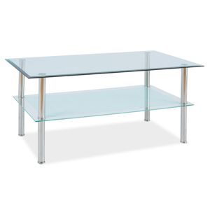 Konferenční stolek PIXEL B 110x60, kov/sklo