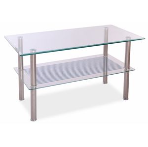 Konferenční stolek PIXEL B 90x45, kov/sklo