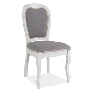 Jídelní čalouněná židle PR-SC šedá/bílá