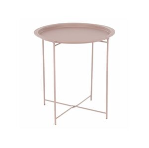Příruční stolek RADOMI s odnímatelným tácem, nude růžová